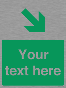 Custom Safe condition: Green Down right arrow